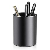 Vaydeer Metal Pen Holder - Stylish Aluminum Pencil Cup for Desk Organization at Home, Office & School (3.15x3.15x3.94 Inches)