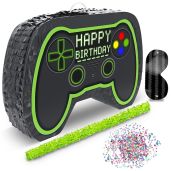 Video Gaming Pinata Controller Set for Gamer Birthday Decorations and Level Up Party Supplies Perfect for Boys