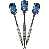 Viper Silver Thunder Soft Tip Darts by GLD Products - 18g Unisex with 5 Knurled Bands, Black Finish
