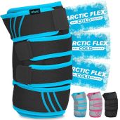 Vive Knee Ice Pack Wrap for Cold Hot Therapy Compression Brace for Arthritis Pain Tendonitis ACL Injury Recovery for Men and Women