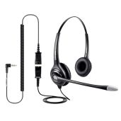VoiceJoy HD261 Noise Cancelling Headset with Microphone for Call Center Office Skype Business Meetings and Online Courses