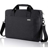 Voova 17.3 Inch Laptop Bag Briefcase Expandable Waterproof Messenger Bag for Men Women Business Travel College School