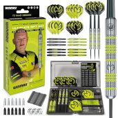 WINMAU Michael Van Gerwen 50-Piece Steeltip Darts Gift Set - Complete with Shafts, Flights & Accessories