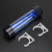 200mm T Virus Water Cooling Reservoir - G1/4 Threaded Cooler for PC Systems in Cool Blue, Red & Green