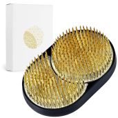 Buy Wazakura Sun and Moon Ikebana Kenzan - Japanese Brass Flower Holder for Stunning Floral Arrangements