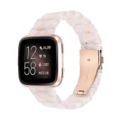 Stylish Wearlizer Pink Flower Resin Band for Fitbit Versa 2 & Lite - Lightweight Replacement Strap for Men & Women