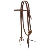 "Buy Weaver Leather Oiled Canyon Rose Browband Headstall - 5/8" Brass Buckle Tack"