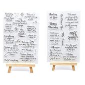 Joyful Home 2pcs Thinking of You Clear Stamps for Card Making & Scrapbooking - Perfect for Creative Projects!