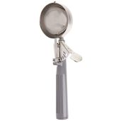 Winco Ice Cream Disher Size 8 with Gray Handle - Perfect for Scooping Ice Cream!