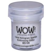 Wow Embossing Powder 15ml - Clear Hologram Sparkle for Stunning Craft Projects