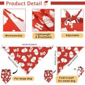 XPUDAC 18 Pieces Christmas Dog Bandanas Soft Fabric Holiday Scarves for Small Medium Large Dogs and Cats Classic Plaid Accessories