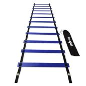 Yes4All Speed Agility Ladder - 12 Rungs Blue Training Equipment with Carry Bag for Enhanced Performance