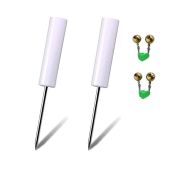 ZYLPYQ Fishing Rod Holders for Bank Fishing, with Copper Rod Alarm Bell (2 Set)