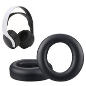 Zotech Replacement Leather Earpads Cushions for Sony PlayStation 5 Pulse 3D PS5 Wireless Headphones (Black)