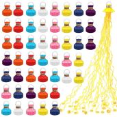 Arrowbash 48 Pcs Confetti Poppers Hand Throw Streamer for Christmas Birthday Wedding New Years Party Graduation Celebration Multicolor