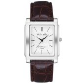 Avaner Men's Vintage Leather Cuff Square Watch with Roman Numerals Classic Retro Analog Quartz Wristwatch