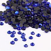 Beadsland Crystal Hotfix Rhinestones - 1440pcs Sapphire SS10 (3mm) Machine Cut Stones for DIY Crafts