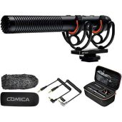 Comica VM20 Shotgun Microphone: Pro Super Cardioid Mic for DSLR, Smartphone & Vlog - Perfect for Interviews & Video Shooting