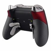 eXtremeRate Soft Touch Red Rubberized Side Rails & Grips for Xbox One Elite Controller 1698 - Upgrade Your Gaming Experience!
