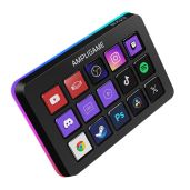 FIFINE D6 Gaming Stream Controller, Control Pad, AmpliGame Control Deck, With 15 Macro Keys, Streaming Keyboard With Trigger Actions In OBS/Twitch/YouTube, Shortcut Buttons Keypad Works With Mac & PC (AmpliGame D6)