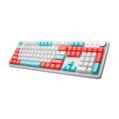 i-rocks K73M Mechanical Gaming Keyboard: 107 Keys, PBT Keycaps, Media Control, Cherry MX Brown Switches