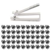 KWMobile 50 Pack M6 Cage Nuts, Bolts & Washers Kit for Easy Rack Mount Installation - Tool Included!