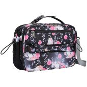 Maelstrom Kids Lunch Box Expandable Insulated Lightweight Reusable Tote Bag for School Picnic 9L Flower Unicorn