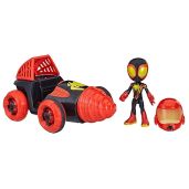 Marvel Spidey Web-Spinners Miles Drill Spinner Playset - 4-Inch Action Figure & Toy Cars for Kids 3+