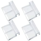 MEETOOT 4pcs Fish Tank Bracket Acrylic Support Tools Clear Aquarium Glass Cover Clip Holder