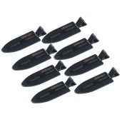 Minihope No Crease Styling Clips Big Size 3.1 Inch Black 8 Count for Effortless Hair Styling