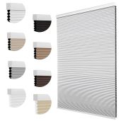 MYshade Cellular Shades Blackout Blinds Cordless Window Blinds Honeycomb Shades for Indoor Windows White 36 W x 72 H