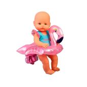 Nenuco Time to Swim Soft Baby Doll with Swimsuit and Float 12 Inch Ideal for Water Play
