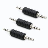 RGZHUIFZ 3-Pack 3.5mm Male Audio Adapter Connectors for Clear Sound Quality