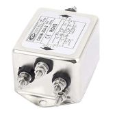 uxcell CW4B-20A-S 20A 6Pin Metal 3 Phase EMI Filter for AC 380V Power Suppression