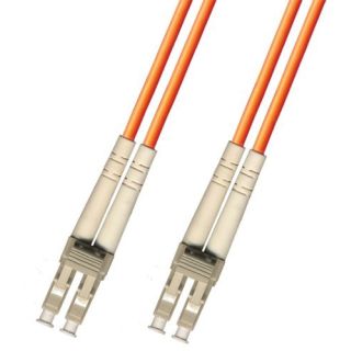 1 Meter Multimode Duplex Fiber Optic Cable (62.5/125) - LC to LC - Orange