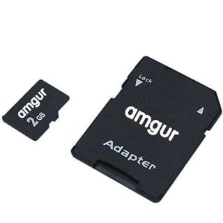 2GB Micro SD Card with SD Card Adapter, MicroSD 2GB Memory Card for Older Cameras, PDA, Medical Devices and GPS TF Card