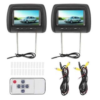 2pcs Headrest Monitor 7 Inch-Headrest Dvd Player - Dual Portable DVD Player Car Headrest Video Players 7 in HD LCD Digital Screen Car MP5 Player