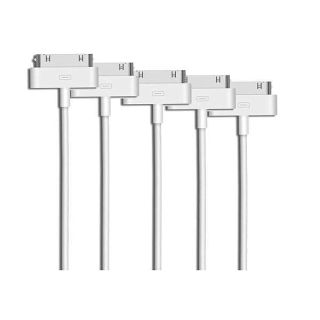 30 Pin Charger Cable Compatible with iPhone 4 4s 3G 3GS, iPad 1st 2nd 3rd Generation, iPod Touch, iPod Nano, iPod Classsic USB Sync &amp; Charging Cord (2-Pack)