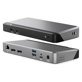 ALOGIC Dual 4K Display Universal Docking Station DX2 with 65W Laptop Compatible with Mac and Windows, 2x4K@60Hz DisplayPort,1xUSB-C 10G (with Fast Charging),3xUSB-A 5G, Audio, Ethernet