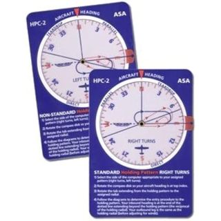 ASA Holding Pattern Computer With Standard and Non-Standard Holding Pattern for Aviation