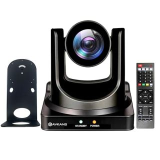 AVKANS PTZ Camera HDMI 30x Optical Zoom 3G-SDI USB IP Live Streaming AI Tracking Camera, IP PoE Camera, HDMI PTZ Camera for Church Event Livestream Services vMix OBS Wirecast