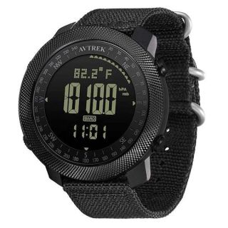 AVTREK Mens Outdoor Sport Tactical Survival Watches Hiking Digital Wrist Watch Smart Swimming Military Army Altimeter Barometer Compass Watches