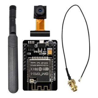 Aideepen ESP32 Cam W-BT Camera Module OV2640 2.0MP with 8DBI High Gain Dual-Band + 20cm IPEX to RP-SMA Cable