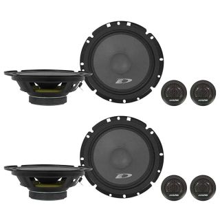 Alpine (2) Pairs SXE-1751S 6.5&amp;quot; 220 Watt Car Audio Component Speakers