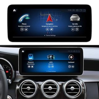 Android 10.25inch HD1920 Screen Upgrade Display Monitor Multimedia Player GPS Navigation for Mercedes Benz C GLC 2014-2018 C180 C200 C220 C250 C300 C350 C320 C63 W205 NTG5