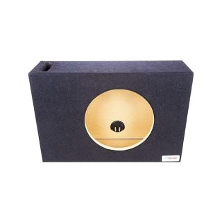 Atrend Bbox Single Vented 10&amp;quot; Subwoofer Enclosure- Pro Audio Tuned Single Vented Car Subwoofer Boxes &amp; Enclosures - Premium Subwoofer Box Improves Audio Quality, Sound &amp; Bass - Nickel Finish Terminals