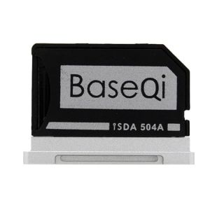 BASEQI FBA iSDA504ASV Aluminum MicroSD Adapter for MacBook Pro 15&amp;quot; Retina (Late 2013 - Mid 2015)