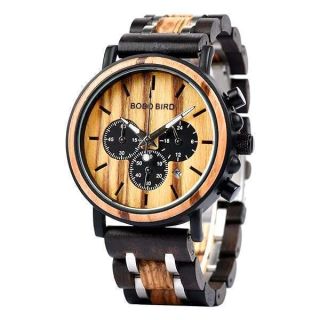 BOBO BIRD Mens Wooden Watches Luxury Lightweight Wood Watch Multi-Functional Display Men&amp;#039;s Timepieces