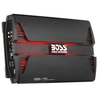 BOSS Audio Systems PD5000 Phantom 5000-Watt, 1, 2, 4 Ohm Stable Class D Monoblock Car Amplifier with Remote Subwoofer Control