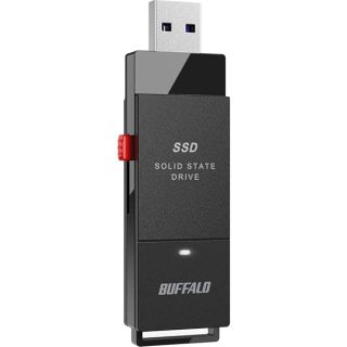 BUFFALO External SSD 1TB - Up to 600MB/s - USB-C - USB-A - USB 3.2 Gen 2 (Compatible with PS4 / PS5 / Windows/Mac) - External Solid State Drive Stick - ‎‎SSD-PUT1.0U3B